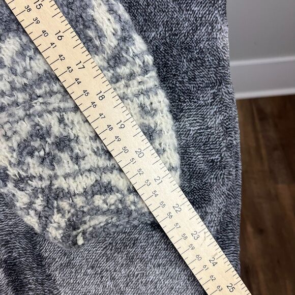 Vtg GAP Wool Mohair Knitted Nordic Snowflake Sweater Crewneck Women's L - Picture 7 of 10